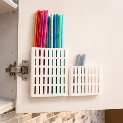 Drinking Straw Organizer - Cabinet mounted